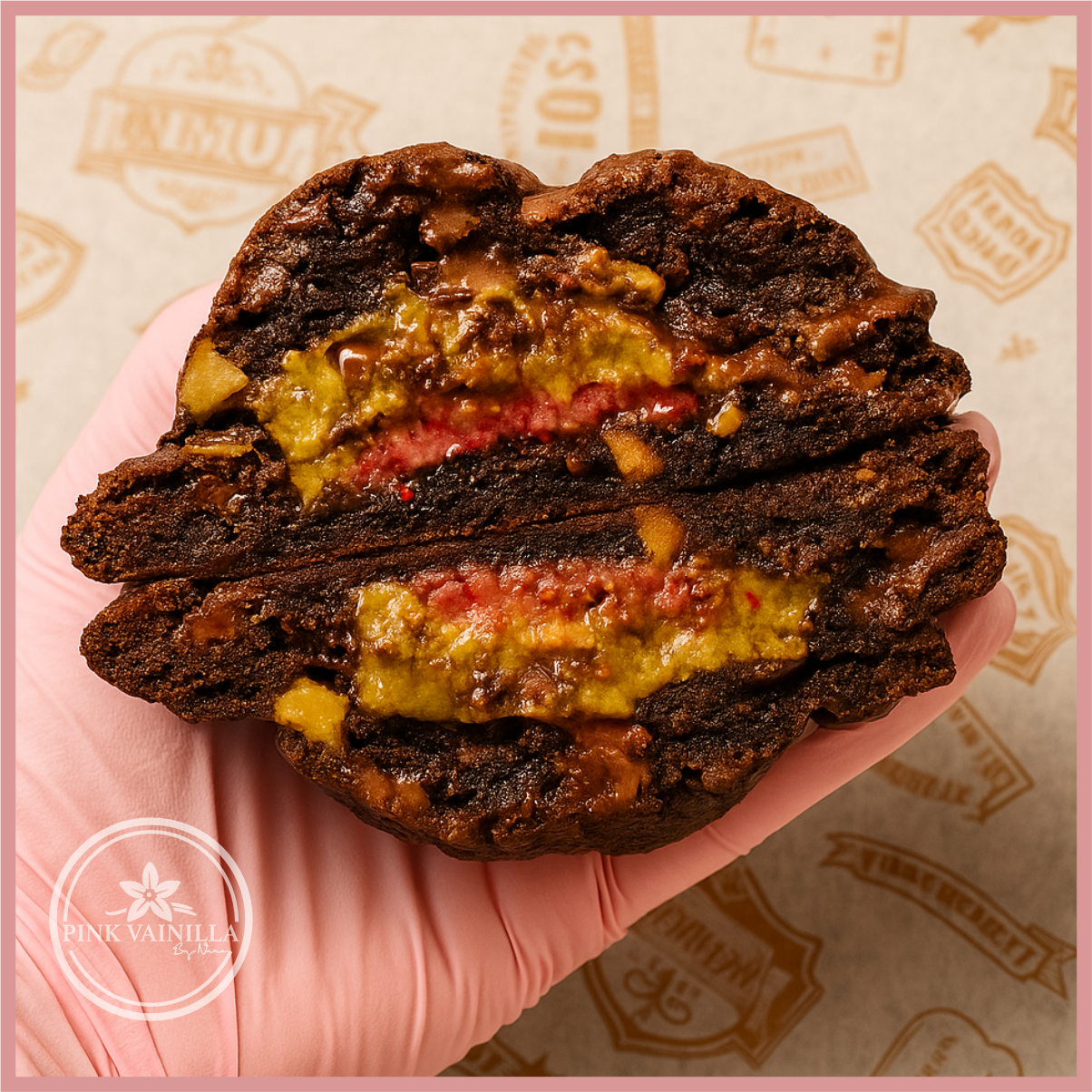 Doble Chocolate Strawberry Pistachio